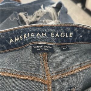American Eagle Dark Wash Mom Jeans
